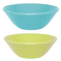 Kit Tigelas Conic Azul Claro E Verde 8 Peças Oxford® Cerâmica 500ml - 1