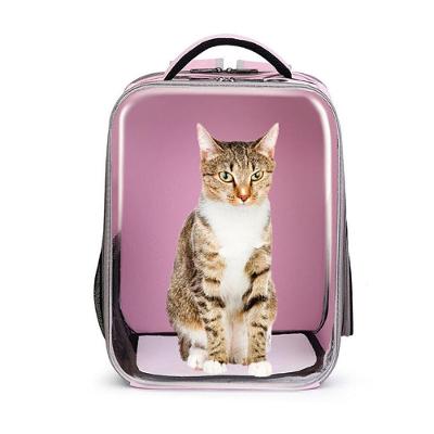 Mochila de Transporte Pet Yeet Astronauta Transparente Rosa 40x30x20CM