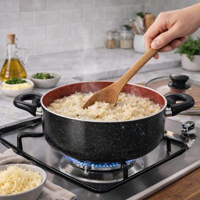 Caçarola Dubai Cerâmica Antiaderente Tampa de Vidro 20CM 2L Fratelli