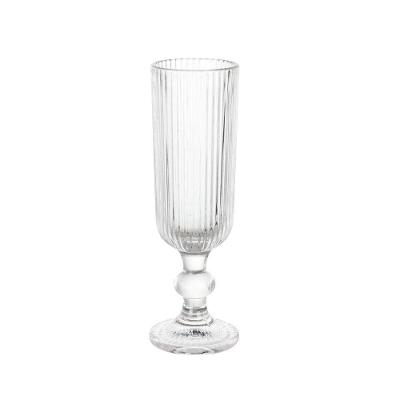 Jogo 6 Taças de Champagne Versalhes Gold Vidro Ecológico 170ML Lehaví