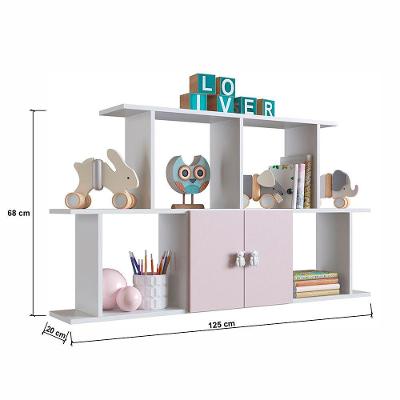 Nicho de Parede Infantil de Parede 2 Portas MDP 15mm 125cm Rosa
