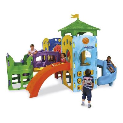 Playground Play Modular Advanced Infantil em Polietileno Amarelo Xalingo Brinquedos
