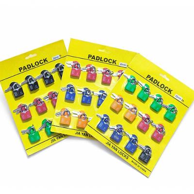 Cadeado 20MM Latão e Aço com 2 Chaves para Mochila Mala e Armário