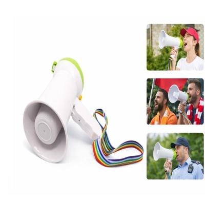 Megafone Yeet Mini 15cm Amplificador de Voz com Sirene Dobrável Branco