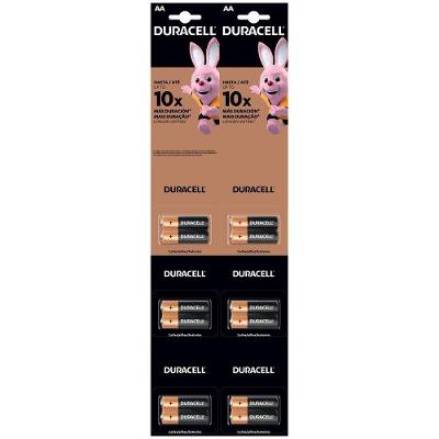 Kit 12 Pilhas Alcalinas Duracell MN1500 AA 1,5V para Dispositivos