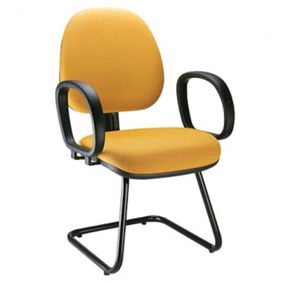 Cadeira Gerente Com Base Fixa Em S Amarelo