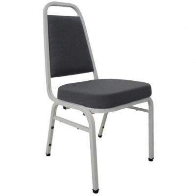Cadeira Empilhável Cinza Design Office Móveis