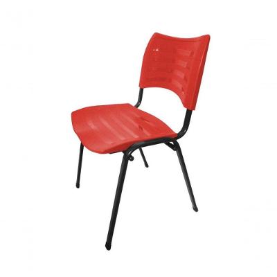 Cadeira Empilhável Iso Vermelho Design Office Móveis