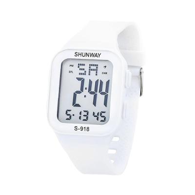 Relógio Digital Shunway S-918 Branco – Estilo Esportivo - Tudo Em Caixa