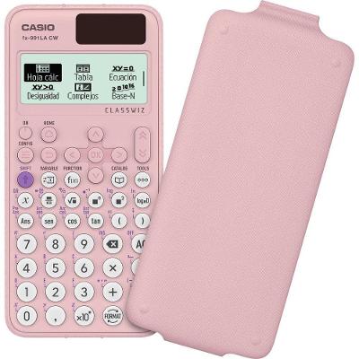 Calculadora Científica Casio FX-991LACW Classwiz Escolar 1 Unidade Rosa
