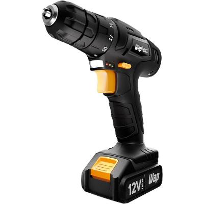 Parafusadeira e Furadeira WAP BPF 12K3 12V Li-Ion Bivolt Compacta Preta