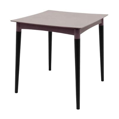 Mesa Tramontina Diana Summa 70cm Polipropileno Camurça Pés de Madeira