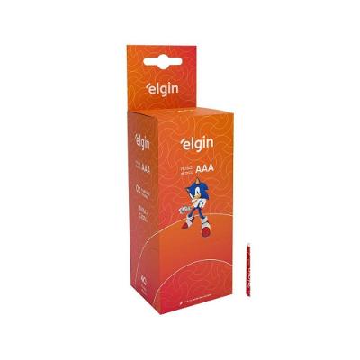 Pilha Zinco AAA 1,5V Blister com 40 Unidades para Relógios de Parede Elgin