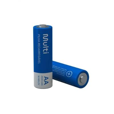 Pilha Recarregável Aa 2500mah Cb053 Blister com 2 Unidades 1000 Ciclos sem Efeito Memória Multi