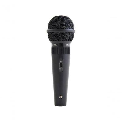 Microfone com Fio GS-36 para Palestras e Karaokê Cabo 4,5m Corpo Metálico Preto Storm