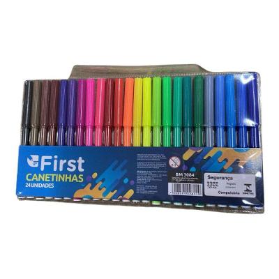 Canetinhas Coloridas First Bikes Conjunto 24 Unidades