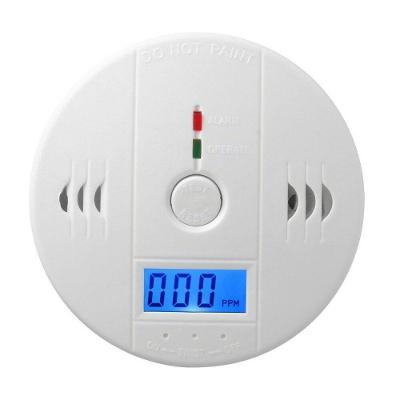 Detector de Monóxido de Carbono Digital sem Fio Alarme 85dB Branco Utibom