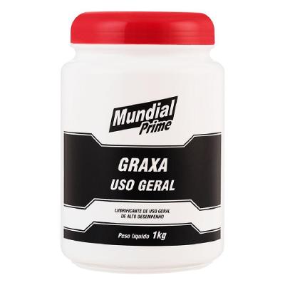 Graxa Lubrificante Uso Geral 1kg Base de Cálcio Marrom Mundial Prime