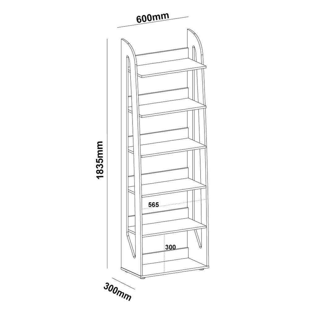 Estante Floripa Para Livros Branco 5 Prateleiras E 1 Nicho - 2