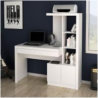 Estante Escrivaninha 1 Porta 2 Gavetas Me4143 Branco - 6