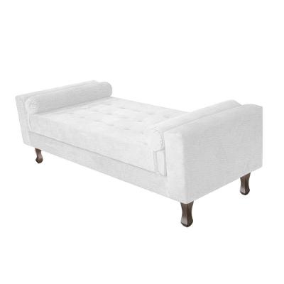 Recamier Baú Félix Solteiro 120 Cm Corano - Doce Sonho Móveis Branco