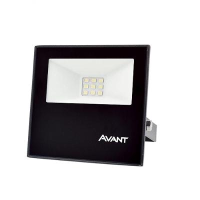 Refletor Led Preto 10w 6500k Ip65 Bivolt Avant