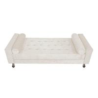 Recamier Baú Félix Solteiro 100 Cm Corano - Doce Sonho Móveis Bege