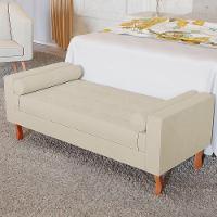 Recamier Baú Félix Solteiro 100 Cm Corano - Doce Sonho Móveis Bege - 5