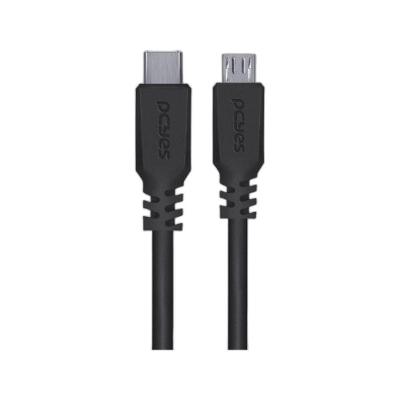 Cabo USB Pucmp-1 Tipo-C para Micro USB B 2.0 1 Metro 480 Mbps Preto Pcyes