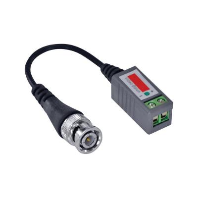 Video Balun Passivo BNC X LAN Par com Extensão para CFTV com Conexão BNC Macho Seccon