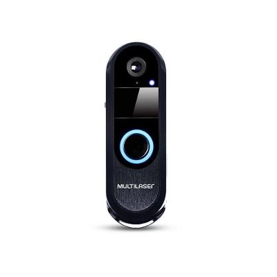 Vídeo Porteiro SE220 Wi-Fi com Imagem HD Visão Noturna e Detecção de Movimento Preto Multilaser