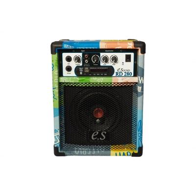 Caixa de Som Amplificada Esonic RD 280 40W 2 Canais Bluetooth USB SD Card Verde