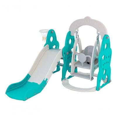 Playground Infantil Escorregador com Balanço 7x1 2 a 6 Anos Plástico Rotomoldado com Cesta e Bolinha