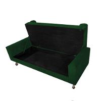 Recamier Baú Félix Solteiro 160 Cm Suede - Doce Sonho Móveis Verde - 3
