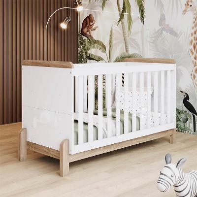 Berço Americano Mini Cama 2 em 1 Happy H02 Branco D'Rossi