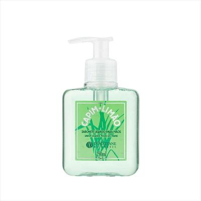 Sabonete Líquido para Mãos Capim-Limão Espuma Generosa Fragrância Fresca Verde L'Occitane Au Brésil