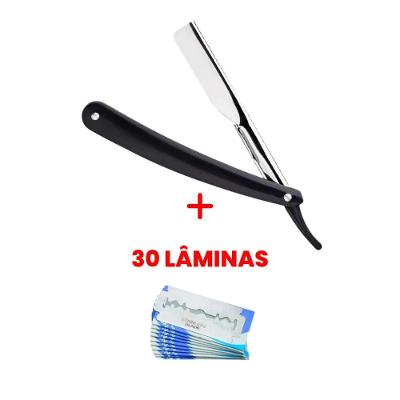Navalha Profissional Navalhete para Barba com Lâminas Descartáveis e Braçadeira Articulada OEM