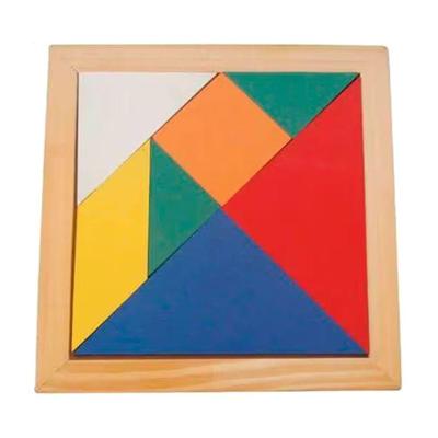 Jogo Tangram Educativo 20x20cm 7 Peças em Mdf para Coordenação Motora Sonho de Criança