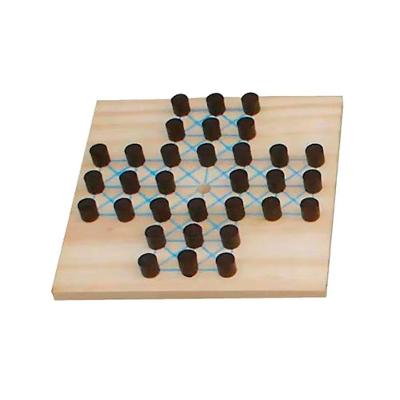 Jogo Educativo Resta 1 20x20cm 32 Peças em MDF e Madeira Sonho de Criança
