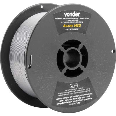 Arame Autoprotegido 0,8 Mm, Carretel Plástico De 1 Kg, Sem Gás, Vonder