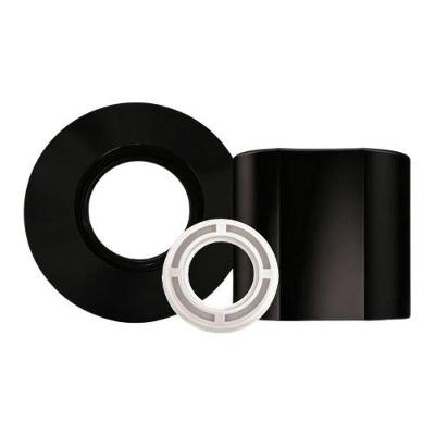Acabamento para Registro Deca Docol C40 Completo em Abs Preto Pádova