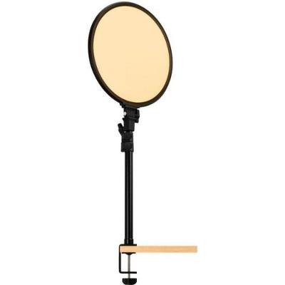 Ring Light Streamplify Glow 14 com Diâmetro de 14 Polegadas e Iluminação Indireta Natural Preto