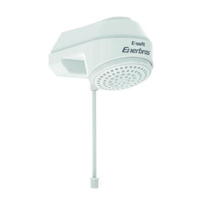 Ducha Eletrônica E-Soft com Controle de Temperatura 5500W Branca Enerbras 110V