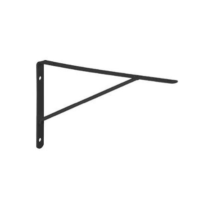 Cantoneira Mão Francesa Leve 30cm para Prateleira e Estante Preto Multivisão