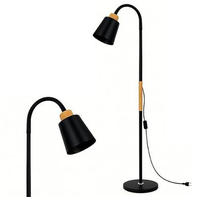Luminária de Piso LPF002 Articulada Flexível E27 Bivolt Preto AB Mídia