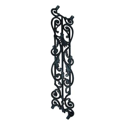 Grade de Ferro Fundido para Varanda Imperial Inclinada 83x17cm Preto Fundição Unicláudio