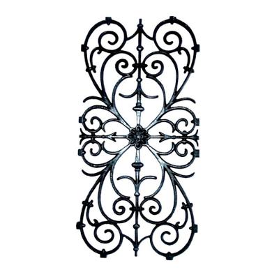 Grade de Ferro Fundido Ramada para Sacada e Varanda 74x37cm Preto Fundição Unicláudio