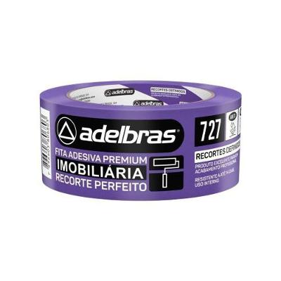 Fita Adesiva Imobiliária 727 para Pintura 48mmx40m Roxo Adelbras