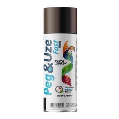 Spray Peg & Uze Uso Geral para Pintura em Plástico Marrom Chesiquímica
