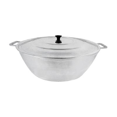 Panela Tacho Restaurante Alumínio Fundido Polido 70cm 62L Prata Diviforte